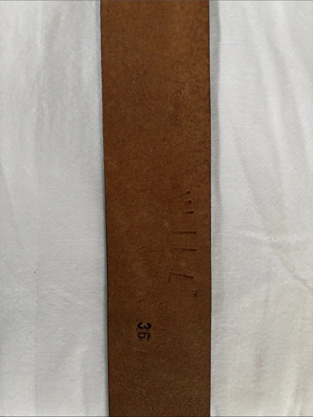 Men's Brown Leather Belt (Will Leather Goods) 36
